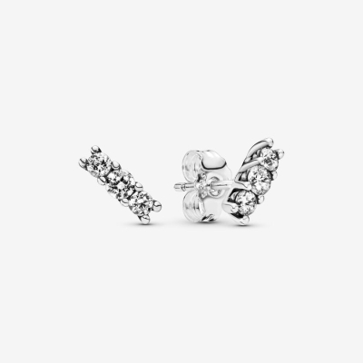 Stud Earrings Pandora Sparkling Strieborne | SK517QFCT