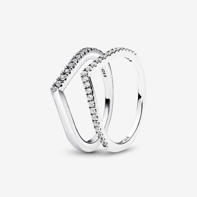 Súpravy Prsteňov Pandora Shimmering Wishbone Viacfarebný | SK561DQOM